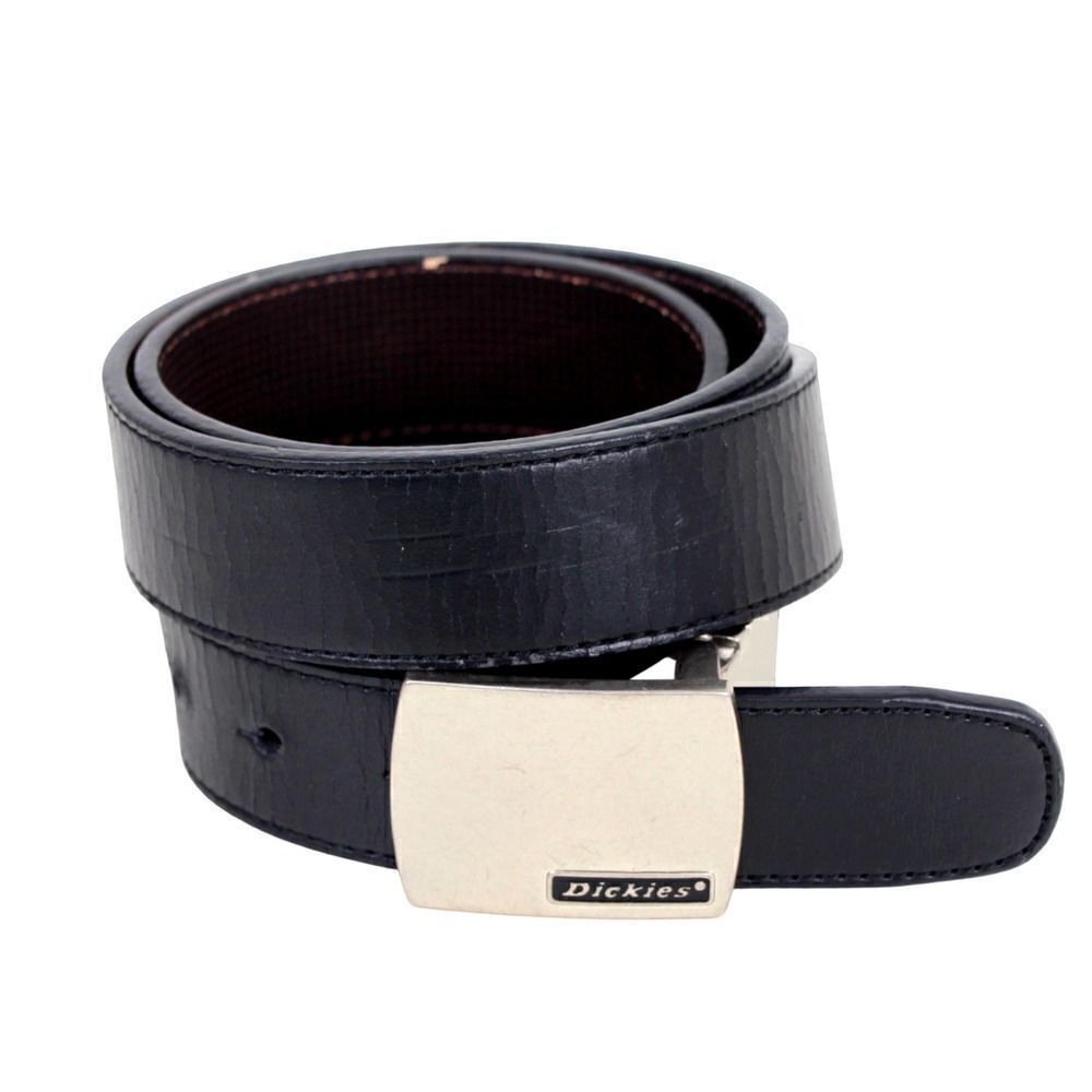 Dickies BLACK BROWN GENUINE LEATHER 1.25"Wd CASUAL DRESS RVRSBL BELT 38-40 (G61